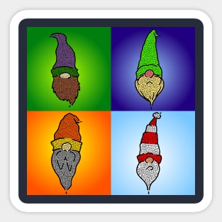 Gnome Squad - 4 Mazes Sticker